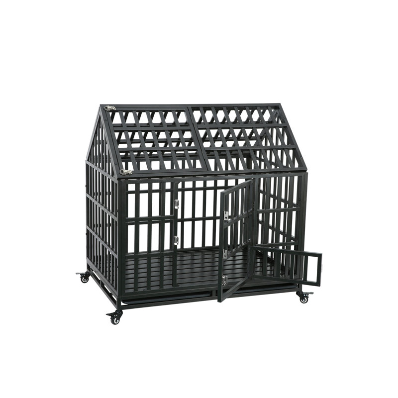 Cage pour chien robuste avec toit pour animaux