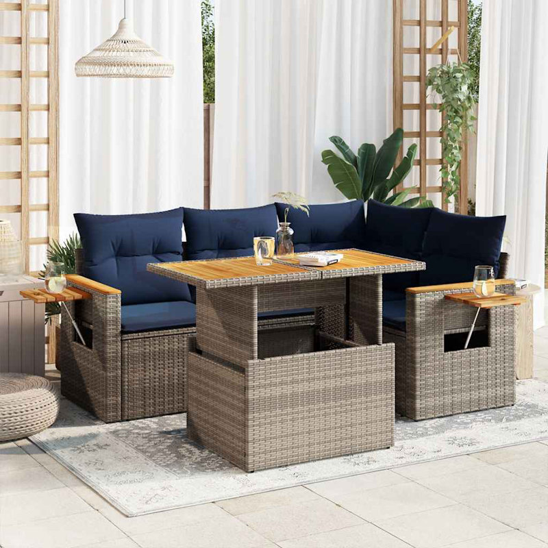 55cm Wide Patio Sofa with Cushions