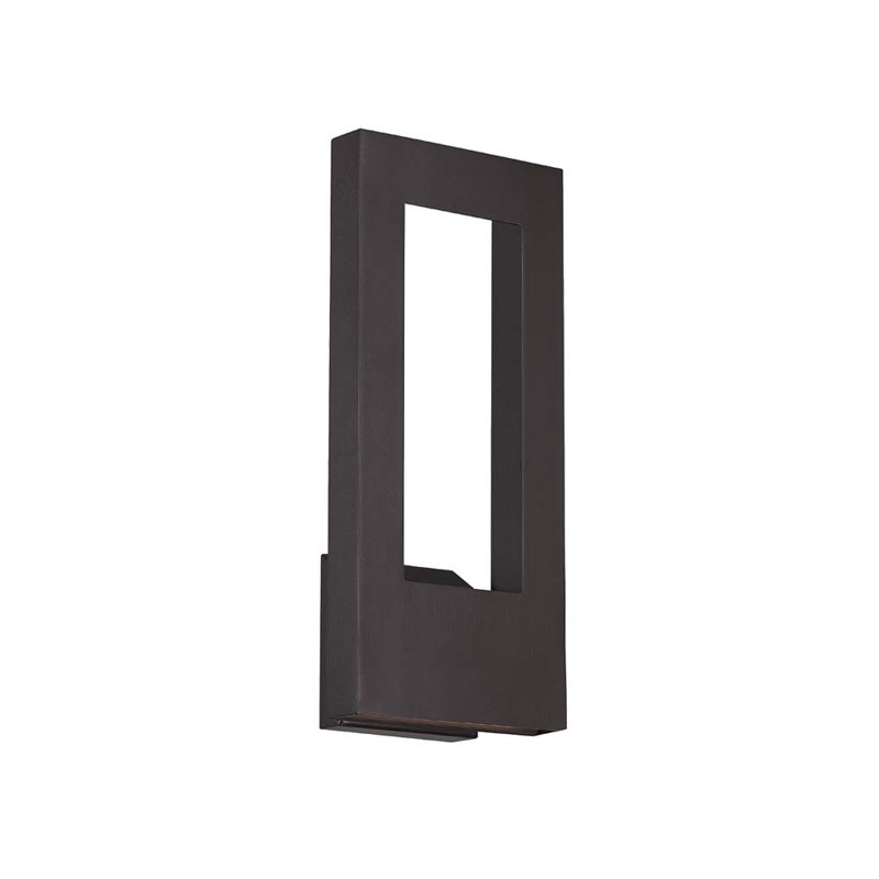Plafonnier encastré d'extérieur à DEL Twilight, H 16 po x l 7 po x P 4 po, Bronze