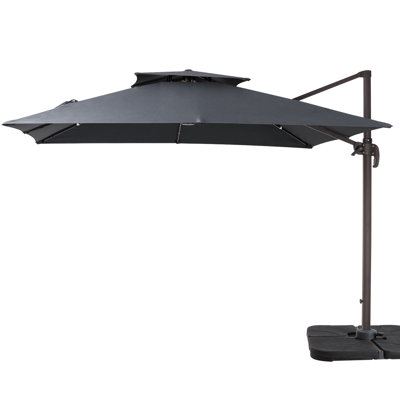 Parasol carré en porte-à-faux 120 "Pulk