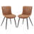 Modern faux leather side dining chair-1346871467