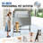 Professional Stainless Steel Dog Grooming Tub with Non-Slip Steps, Adjustable Sprayer & Faucet – Pet Washing Station for Small & Medium Dogs (Silver)