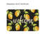 Tapis de sol noir citron, 24 po x 36 po, pour la cuisine et le patio, noir et jaune