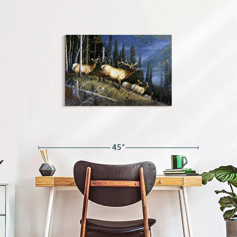 Brampt Eagle Mountain Fauna, 20" H x 30" W