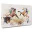 Two Wild Stallion Horses - Wrapped Canvas-56666844