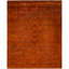 Overdyed Hand-Knotted Wool Modern-Contemporary Orange Area Rug 8' 2" x 9' 10"