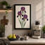 Irises in Violet Botanical - Wrapped Canvas-40885964-40885939