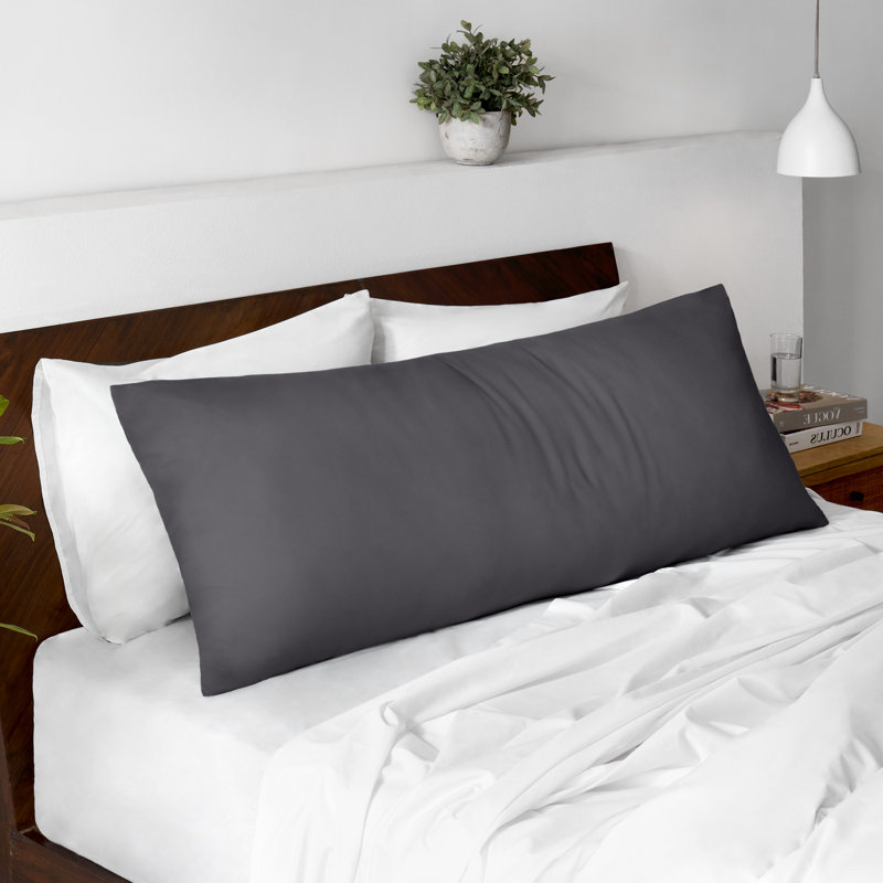Microfiber Body Pillowcase - Zipper Closure, Forged Iron Gray