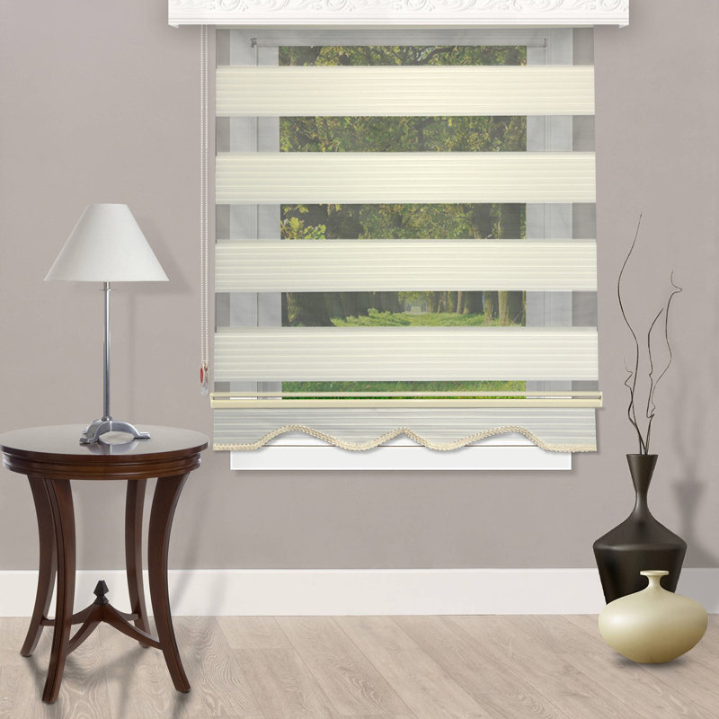 Rideau roulant semi-transparent jour et nuit, L 51 po x L 102 po