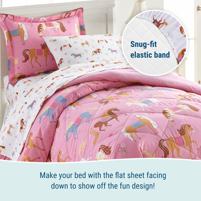 Wildkin Kids Twin Flannel Sheets Toddler Train Set Wildkin Kids