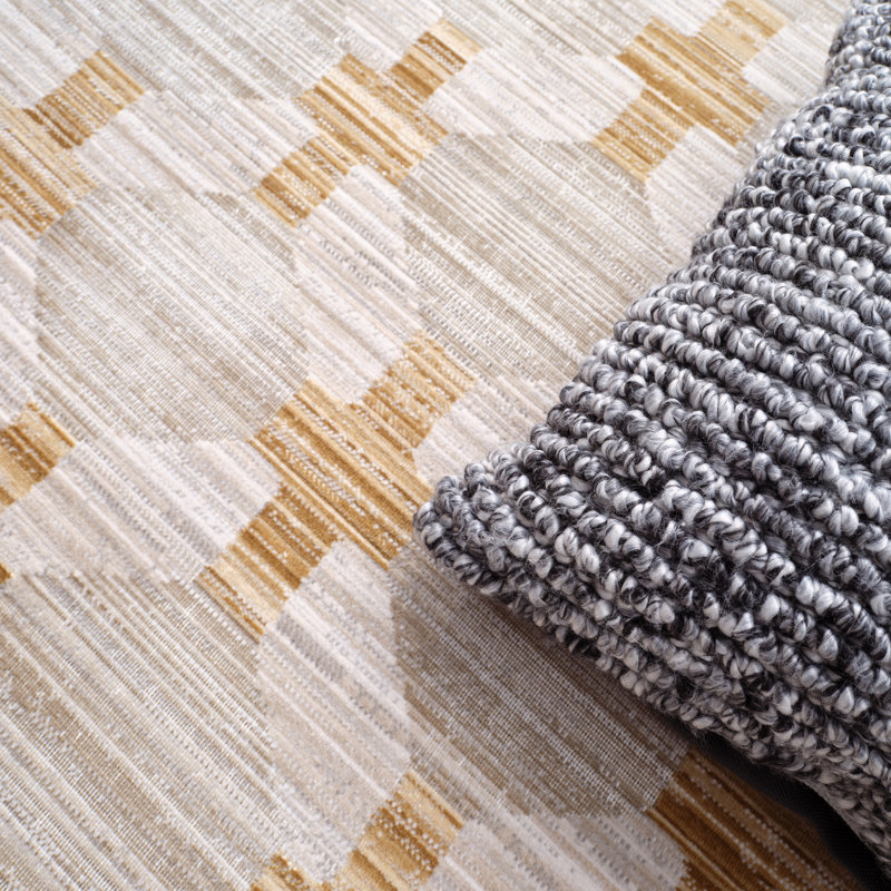 Jaipur Living Taylen Power Loomed Modern/Contemporary Gray/Yellow / Gold Area Rug (8'6inX11'6in), Rectangle 8'6" x 11'6"