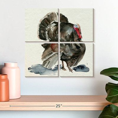 Dinde aquarelle Brampt I
