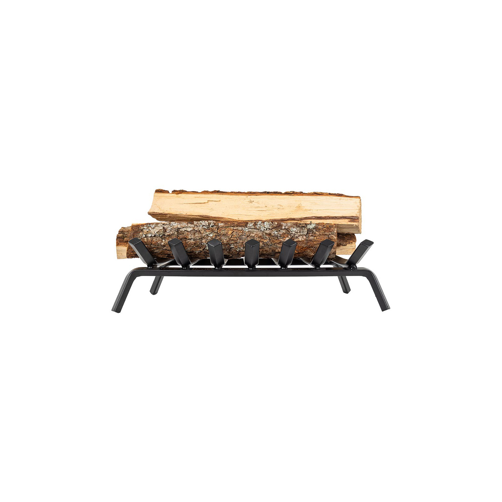 Country Living Steel Fireplace Log Grate, 7.50" H x 22.25" W x 11.25" D
