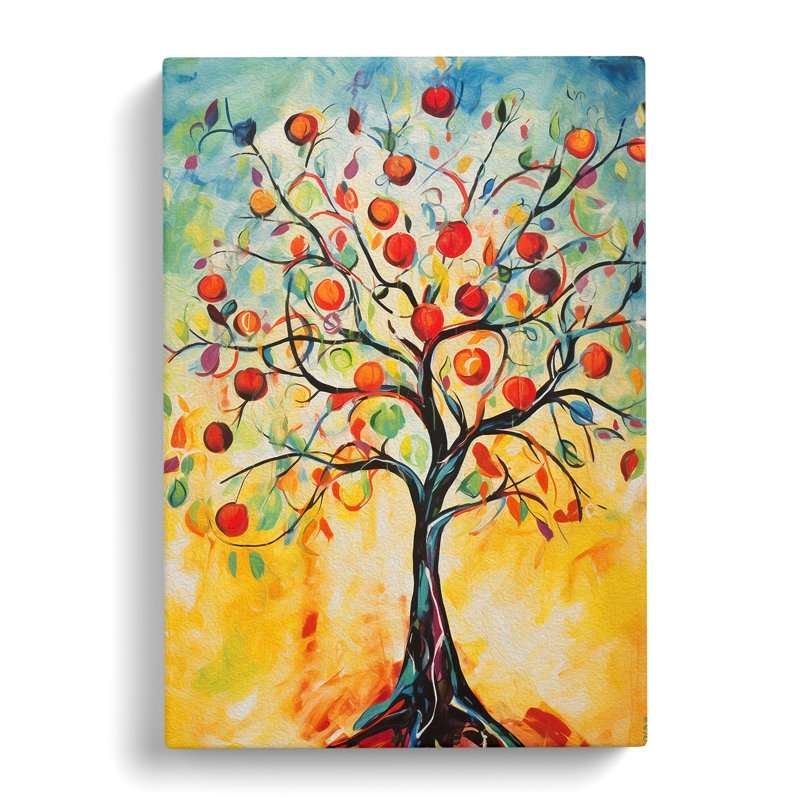 Apple Tree Action - Wrapped Canvas, 76cm H x 50cm W x 3cm D
