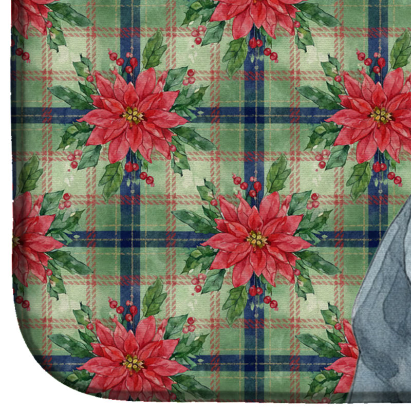 Tapis de vaisselle bleu lévrier italien