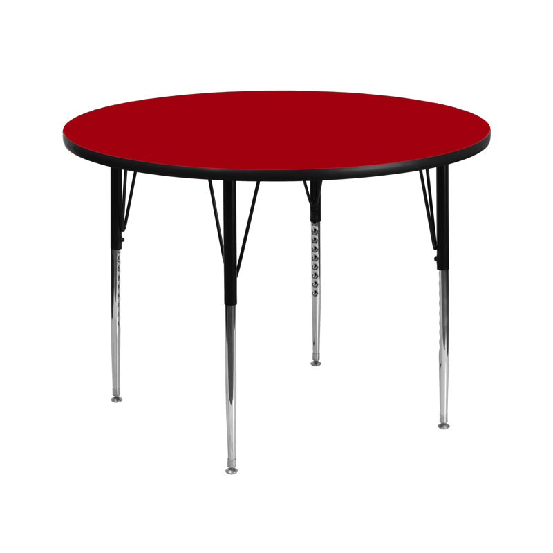 Table d'activité 42 po Goddard, L 42 po x P 42 po x H 21,125 po à 30,125 po, Rouge