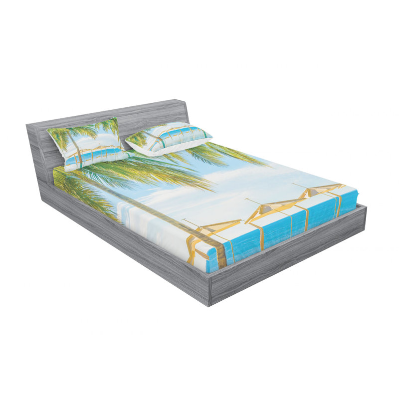 Microfiber Sheet Set, Queen Sheet Set with Fitted Sheet