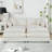 Modern Chenille Loveseat Sofa Couch With Ottoman-1360277078-1360277077