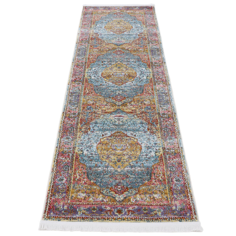 Esha Oriental Area Rug, Runner 75 x 200cm