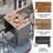 5-pieces Outdoor Patio Wicker Bar Set Removable Cushion