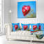 Coussin Polygonal contre ciel bleu - coussin imprimé abstrait-30617762-30617765