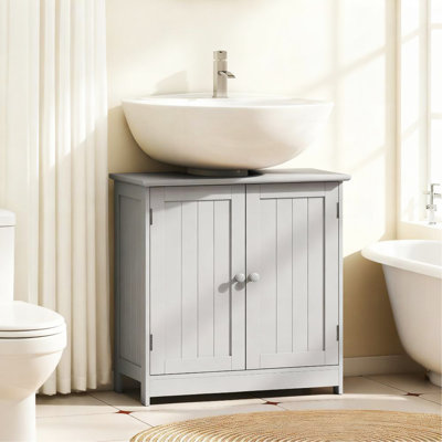 Armoire de salle de bain sous le lavabo avec 2 portes (sans lavabo)