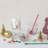 Round Drinking Glasses With Holiday Icon Pattern