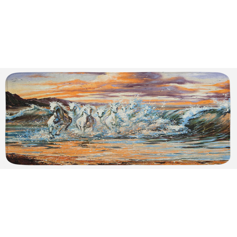 Tapis de cuisine à chevaux