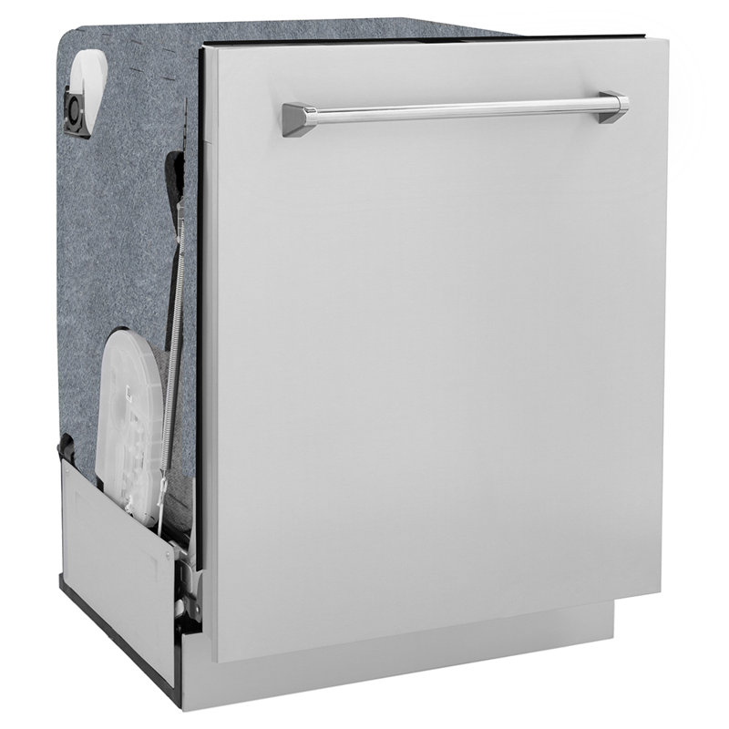 24" Monument Series 3rd Rack Top Touch Control Dishwasher with Stainless Steel Tub, Stainless Steel