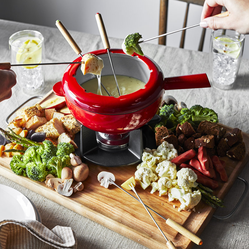 Cast Iron Fondue Set