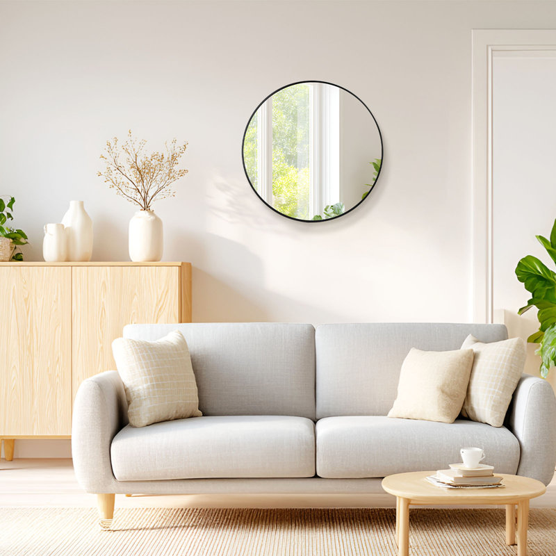 Miroir 24 po argenté, 24 po x 24 po, Or