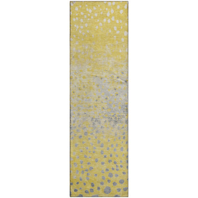 Premium Machine Washable Elize AMF1366 Dots Rug