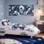 3Pcs Framed Outer Space Canvas Wall Art for Boys Room, Planet Spaceship Astronaut Poster Wall Decor, Aerospace Artwork for walls, Galaxy Print Wall Art for Nursery, Playrooms 16x24 Inches
