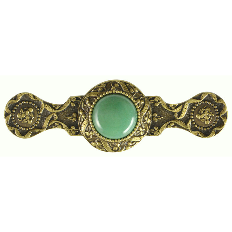 Poignée de bijoux 3 po Jewels I, Laiton antique