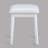 3Pc Vanity Table And Stool Set Built-In Led-Lit Mirror Matching Cushioned Stool Gold-Accented Handles Wooden Home Furniture White-1108997116