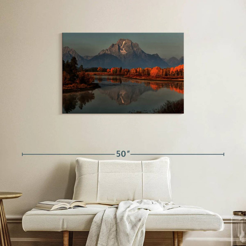 Alvord Grand Teton Sunset Kissed Autumn, H 24 po x l 36 po