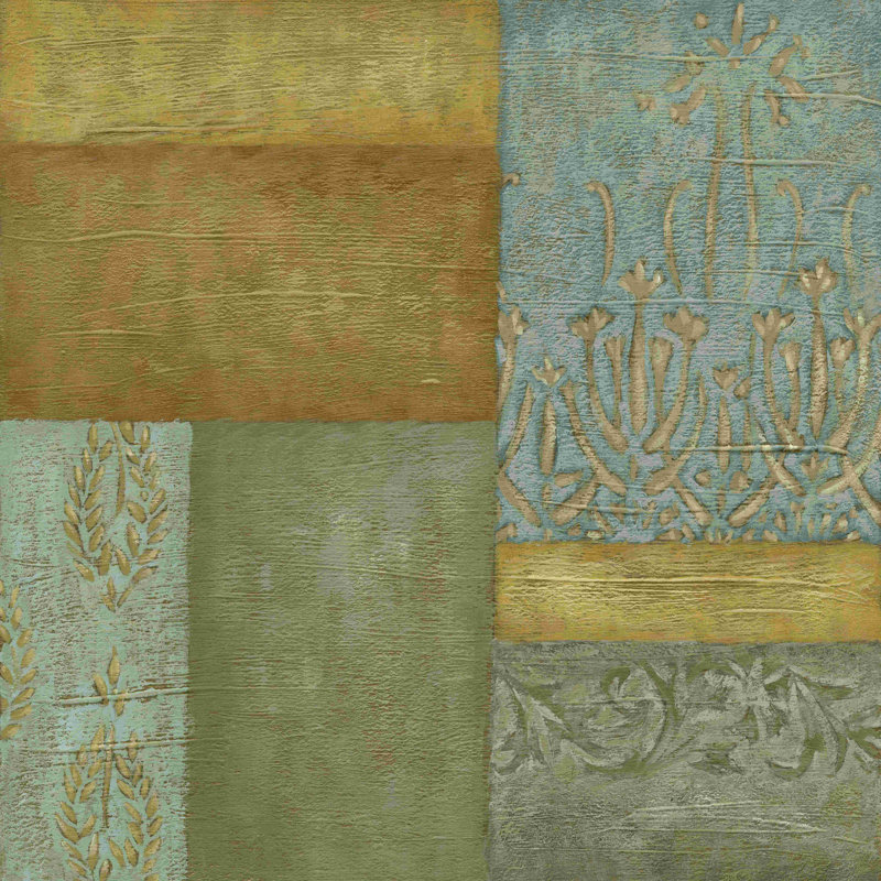 Tapisserie méditerranéenne II, H 20 po x l 20 po
