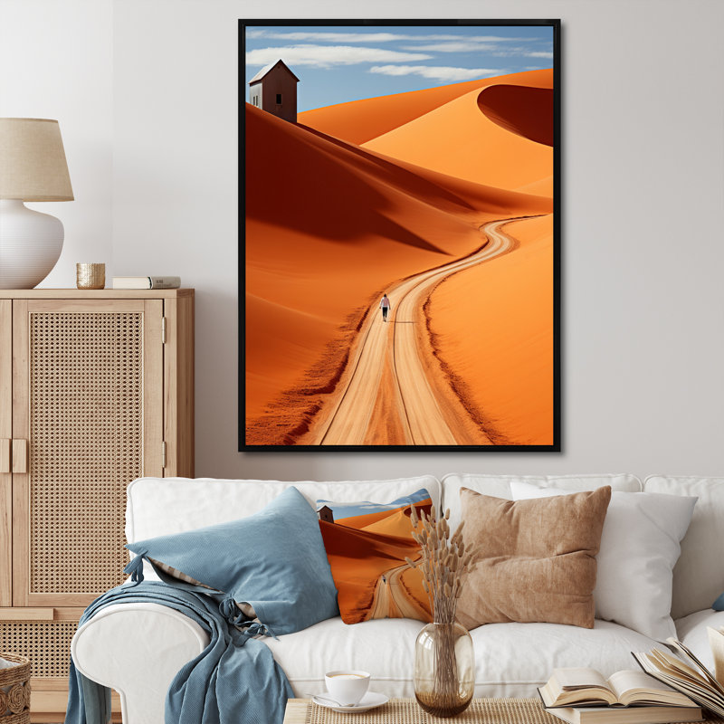 Australie - Outback Spectrum This - imprimé, H 40 po x l 30 po x P 1,5 po, Cadre flottant noir