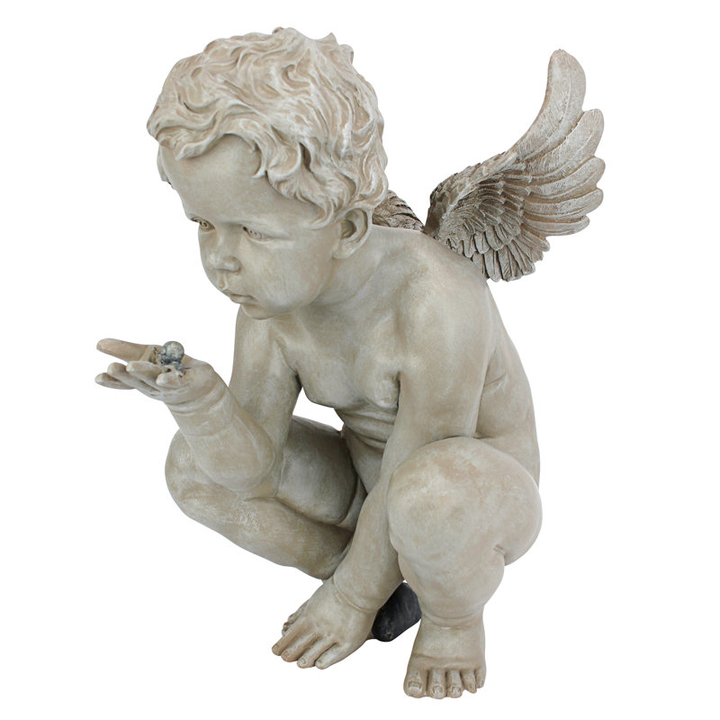 Statue de chérubin mystères de la vie