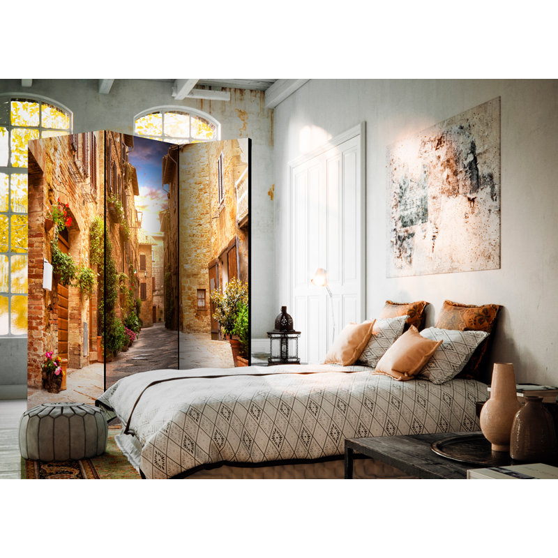 135cm W x 172cm H 3 - Panel One Sided Room Divider Folding Room Divider