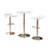 White Adjustable Height Wood And Chrome Metal Bar Table And 2 Chrome Air Lift Adjustable Swivel Stools Set-1080587404-1080587407