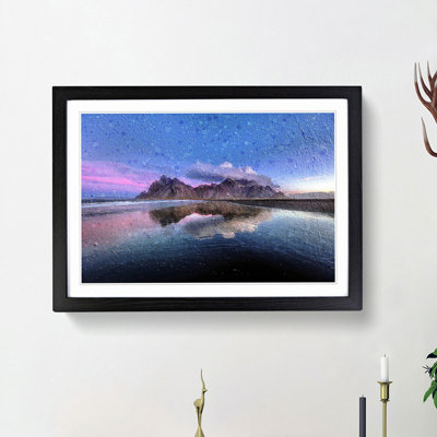 Vestrahorn Mountain in Iceland - Picture Frame Painting Print
