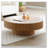 Round Coffee Table with Sturdy Pedestal-128443114-128443108