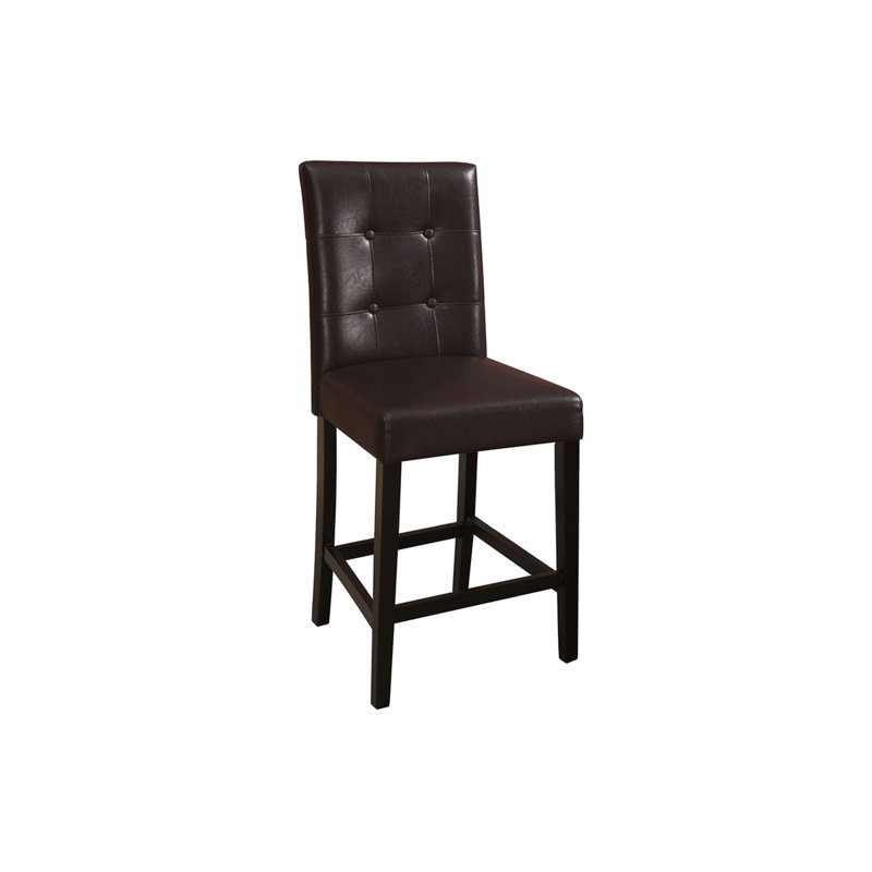 Abioyanni 24'' H Tufted Faux Leather Upholstered Parsons Chair