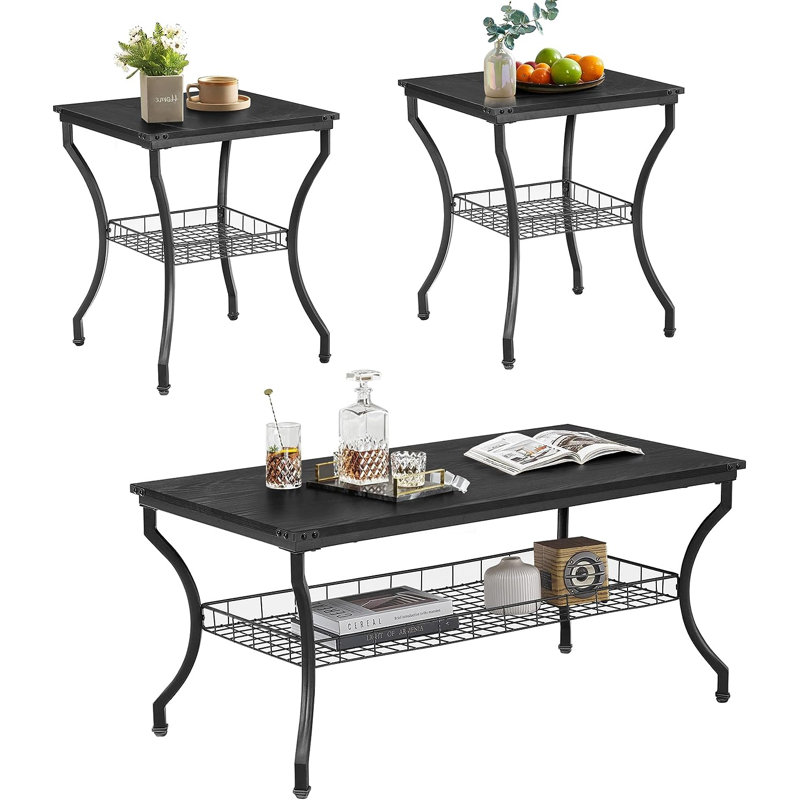 Table de bout Arfaan, Noir