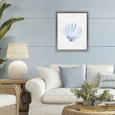 Muted Clam Shell Subtlety Floating Frame, design by Camila Juncos