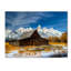 « emblématique grange grand teton » par pierre leclerc,, reproduction de photo sur toile tendue encadrée-10611640