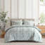 -Piece Twin XL Bedding Sets, Polyester Modern Green Comforter Set for Home
