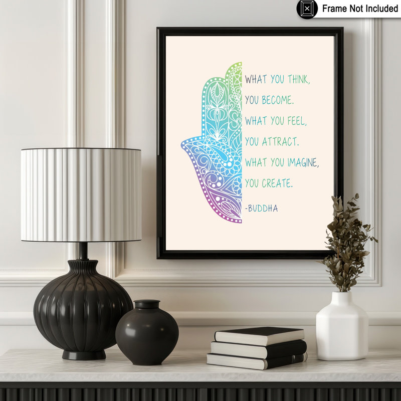 Vous devenez ce que vous pensez, 08"H x 10"W, Poster, Unframed