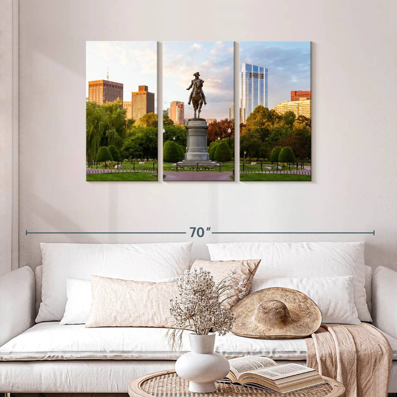 Washington Equestrian Statue, 28" H x 45" W
